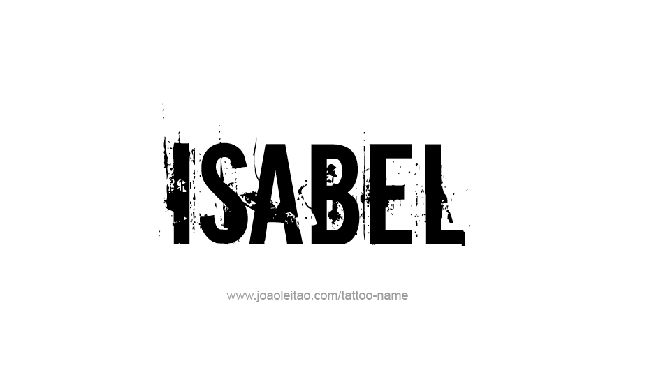 Tattoo Design Name Isabel   