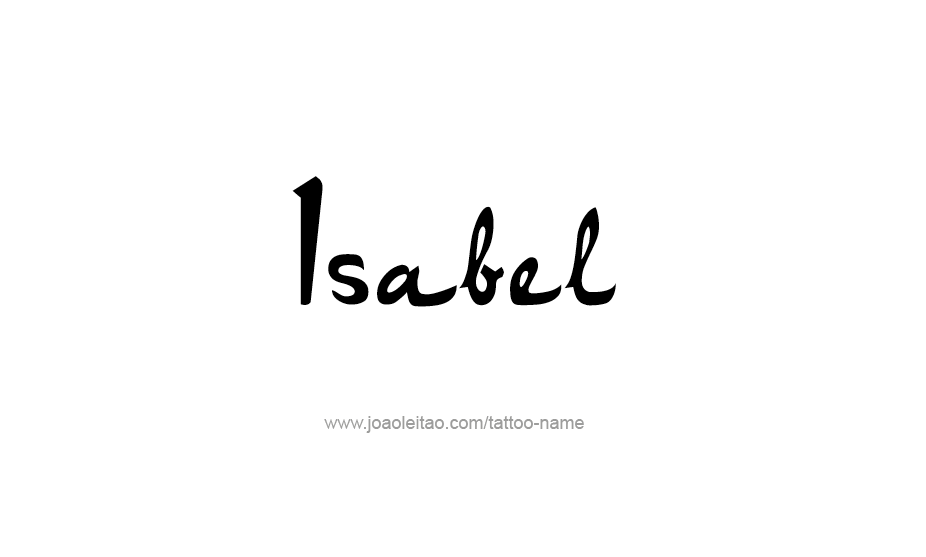 Tattoo Design Name Isabel   