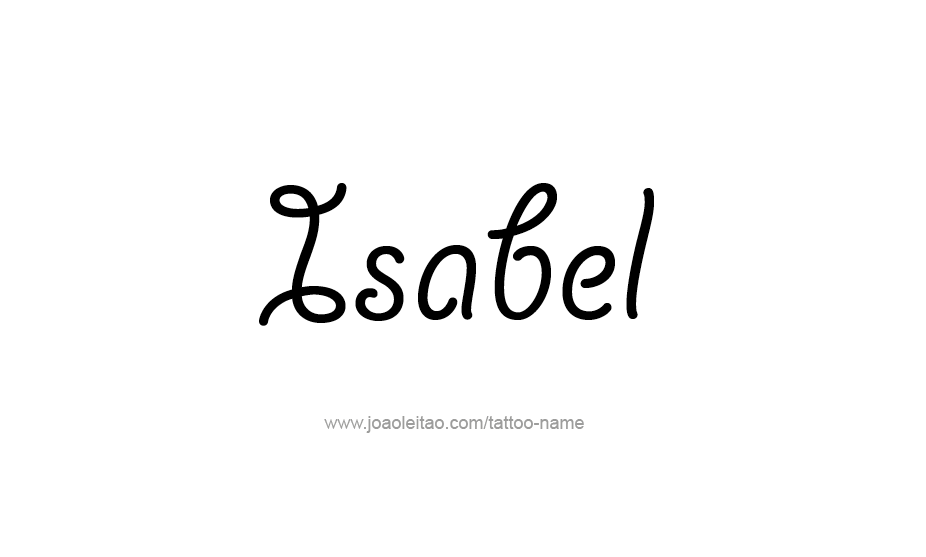 Tattoo Design Name Isabel   