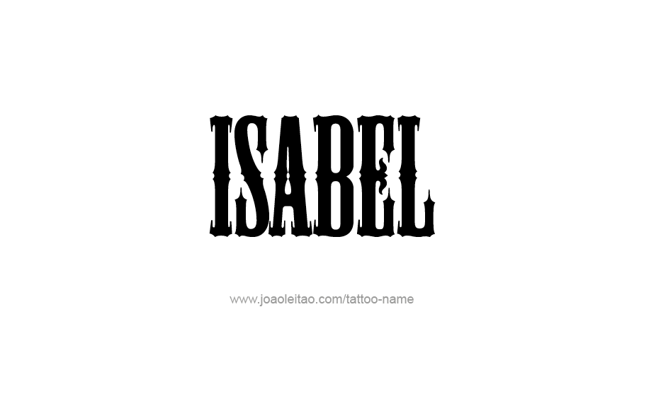 Tattoo Design Name Isabel   