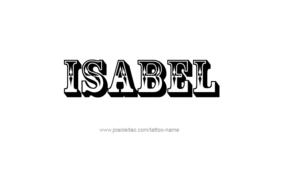 Tattoo Design Name Isabel   