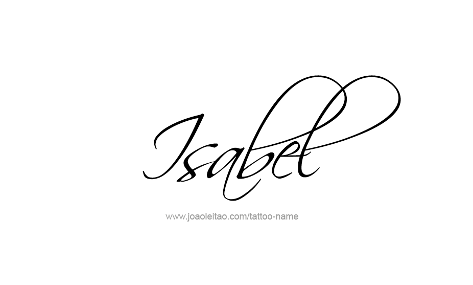 Tattoo Design Name Isabel   