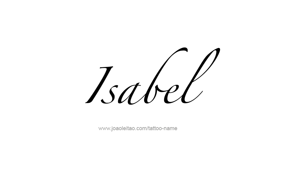 Tattoo Design Name Isabel   