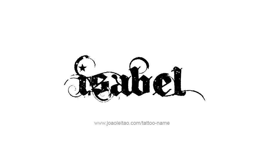 Tattoo Design Name Isabel   