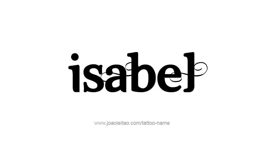 Tattoo Design Name Isabel   