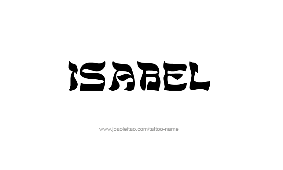 Tattoo Design Name Isabel   