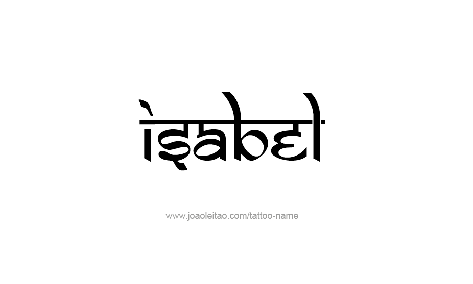 Tattoo Design Name Isabel   