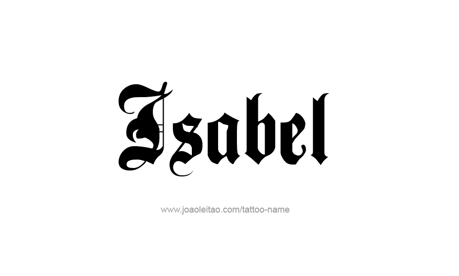 Tattoo Design Name Isabel   