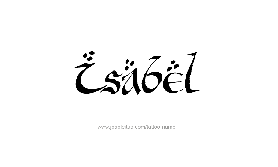 Tattoo Design Name Isabel   
