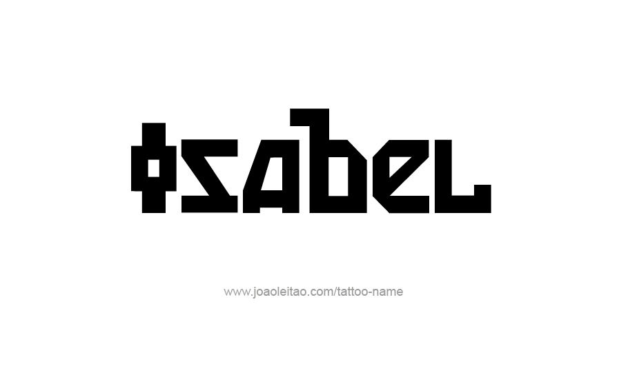 Tattoo Design Name Isabel   