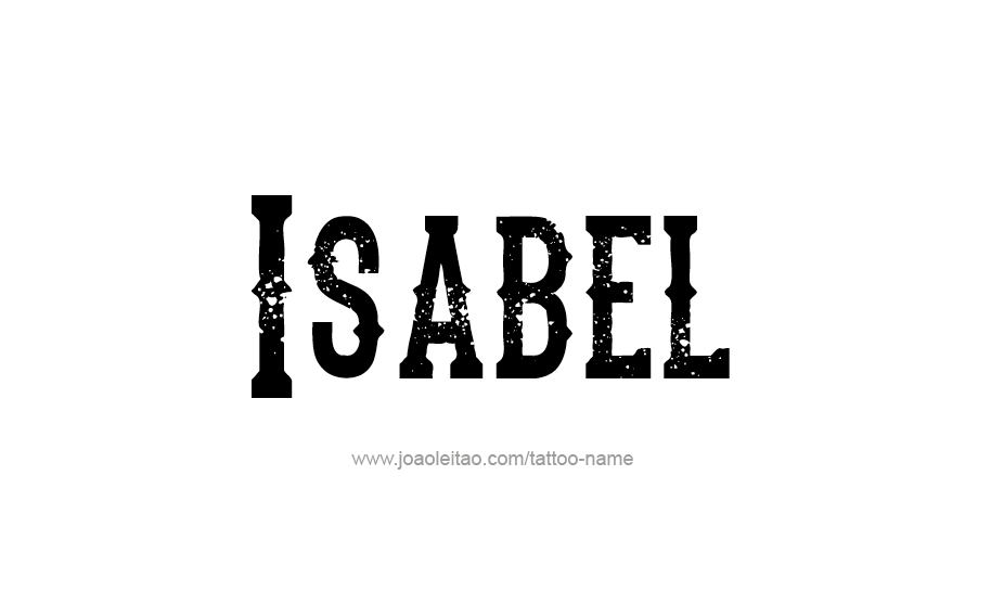 Tattoo Design Name Isabel   