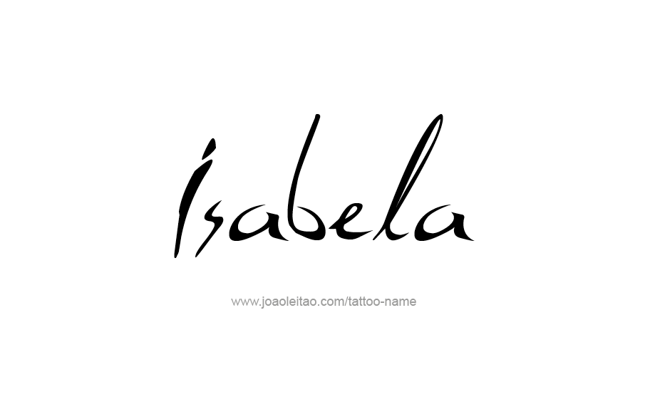 Tattoo Design Name Isabela   