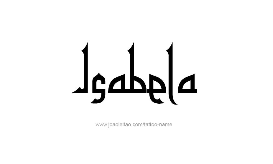 Tattoo Design Name Isabela   