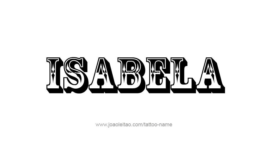 Tattoo Design Name Isabela   