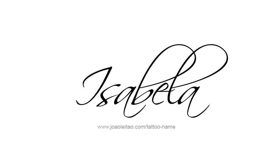 Tattoo Design Name Isabela   