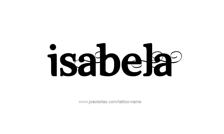 Tattoo Design Name Isabela   