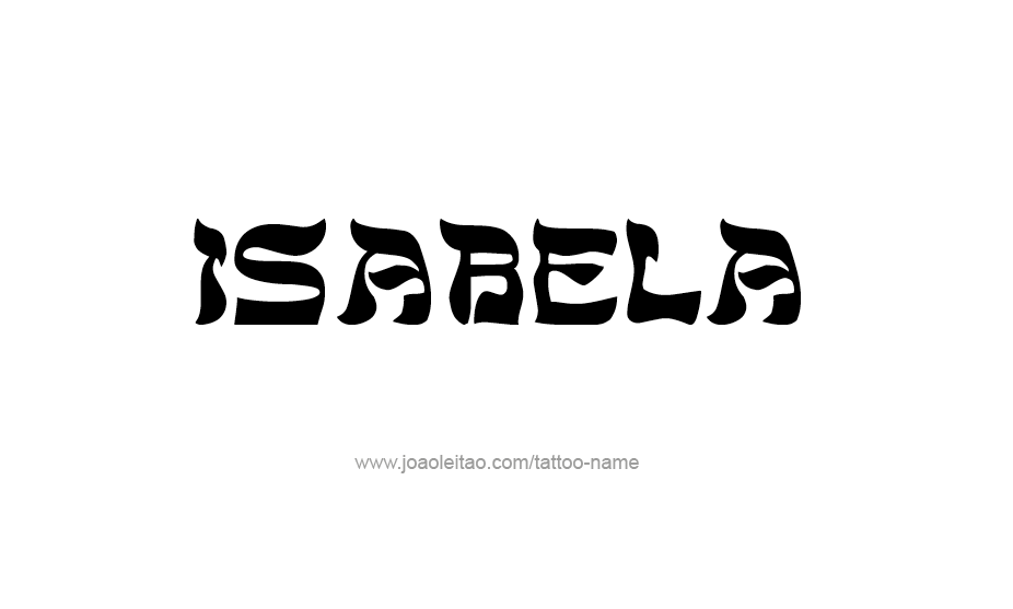 Tattoo Design Name Isabela   