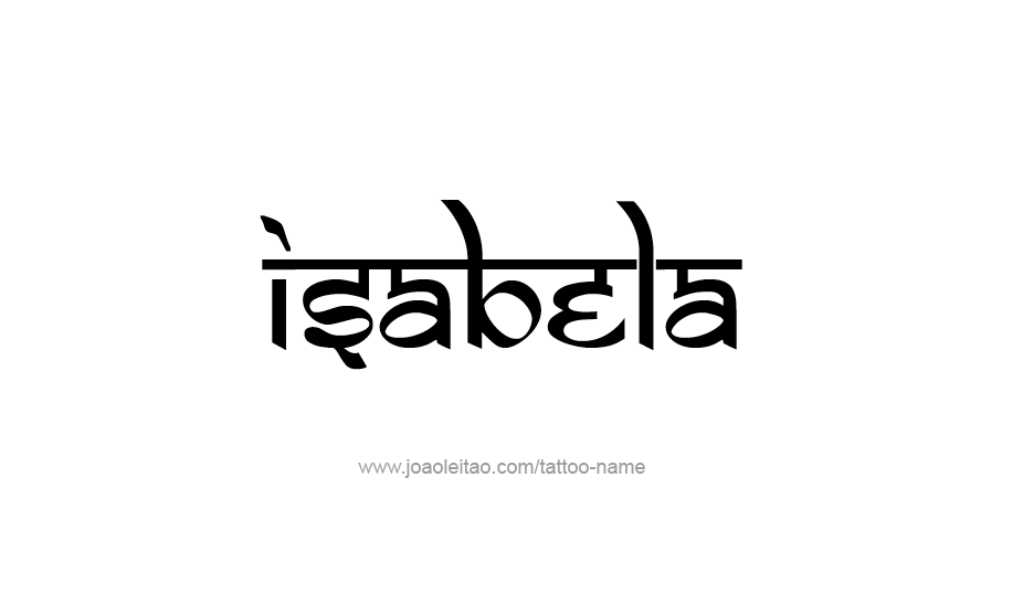 Tattoo Design Name Isabela   