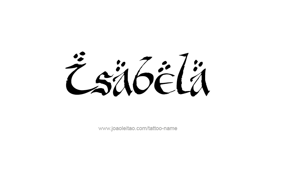 Tattoo Design Name Isabela   