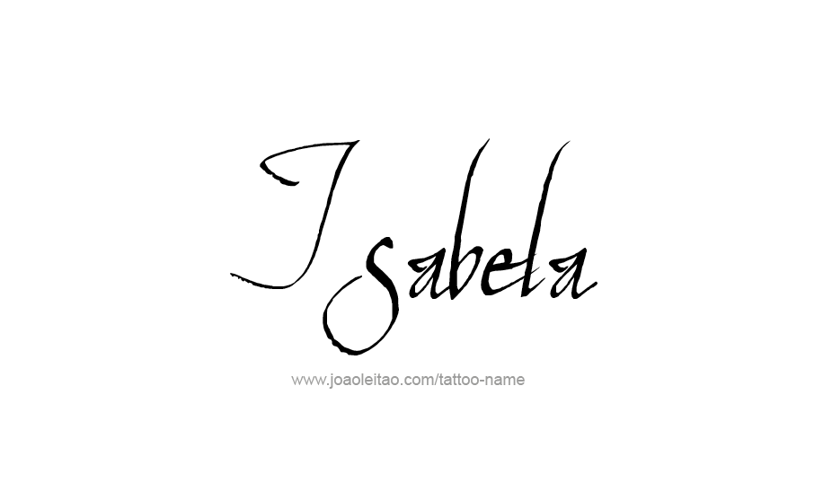 Tattoo Design Name Isabela   