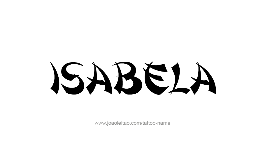 Tattoo Design Name Isabela   