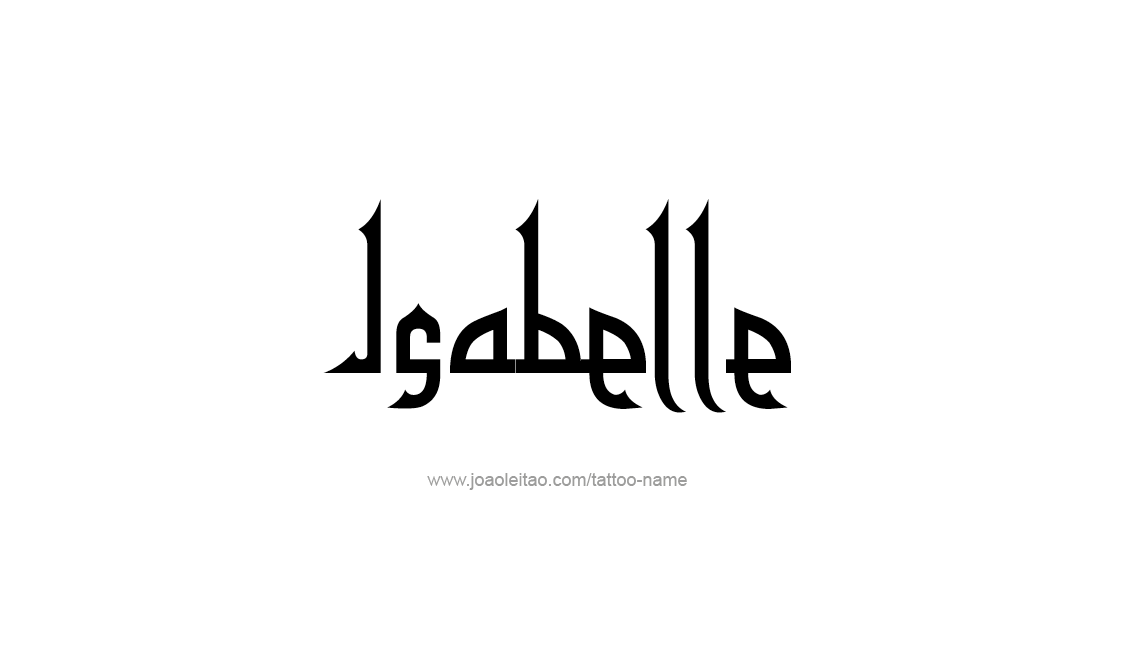 Tattoo Design Name Isabelle   