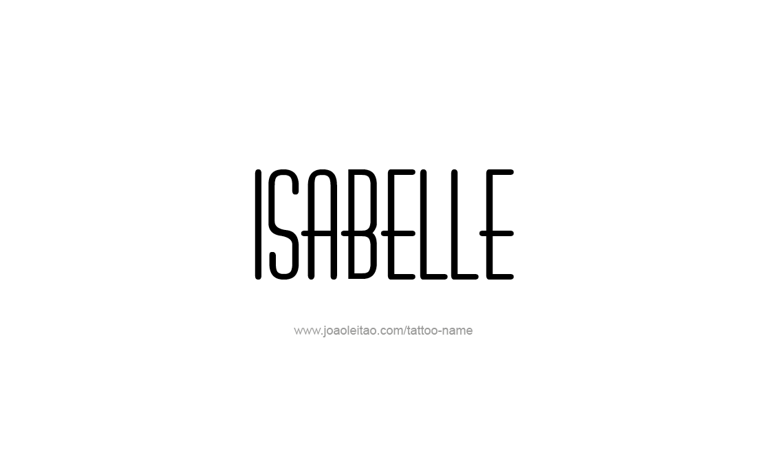 Tattoo Design Name Isabelle   