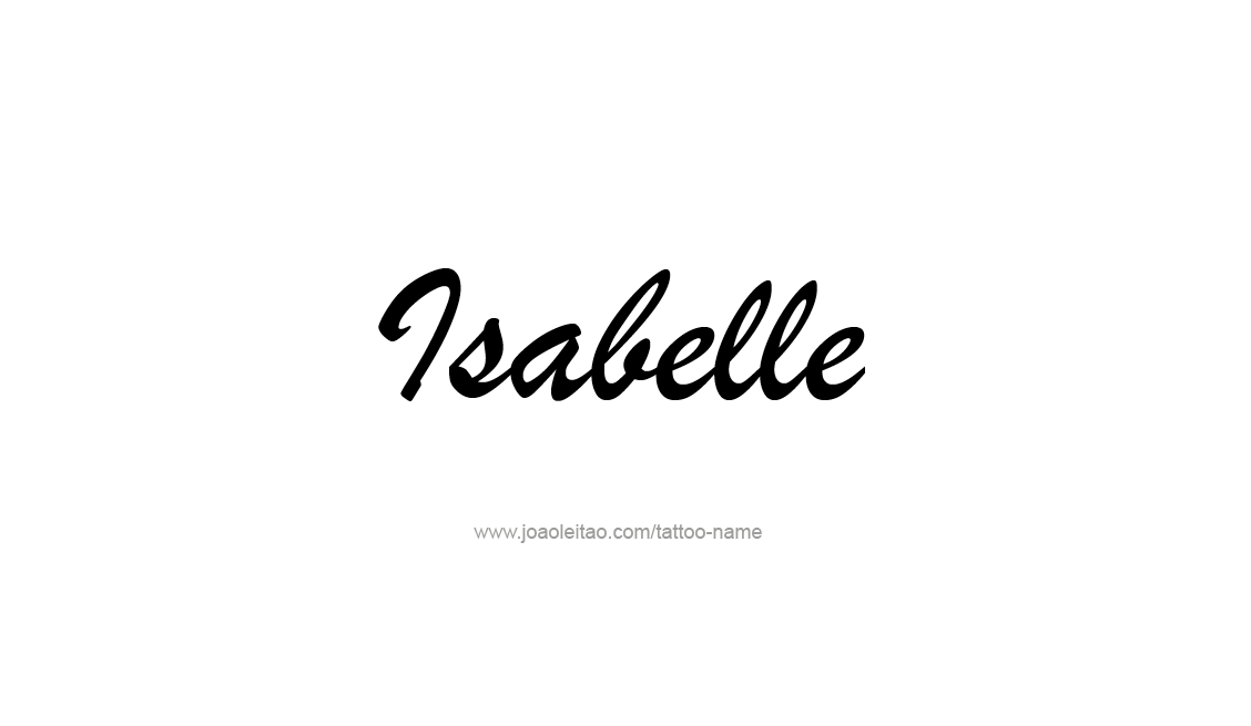 Tattoo Design Name Isabelle   