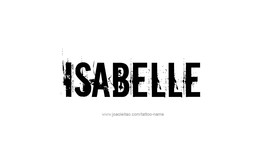 Tattoo Design Name Isabelle   