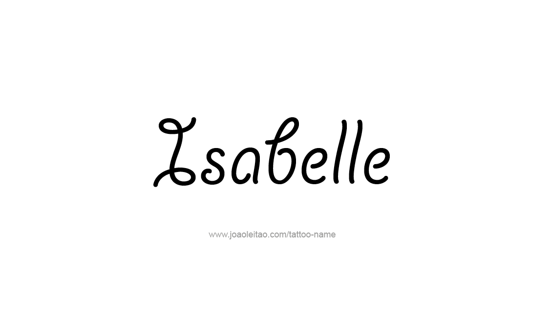 Tattoo Design Name Isabelle   