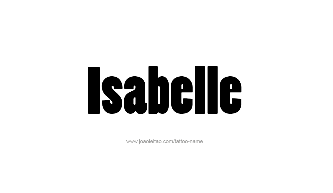 Tattoo Design Name Isabelle   