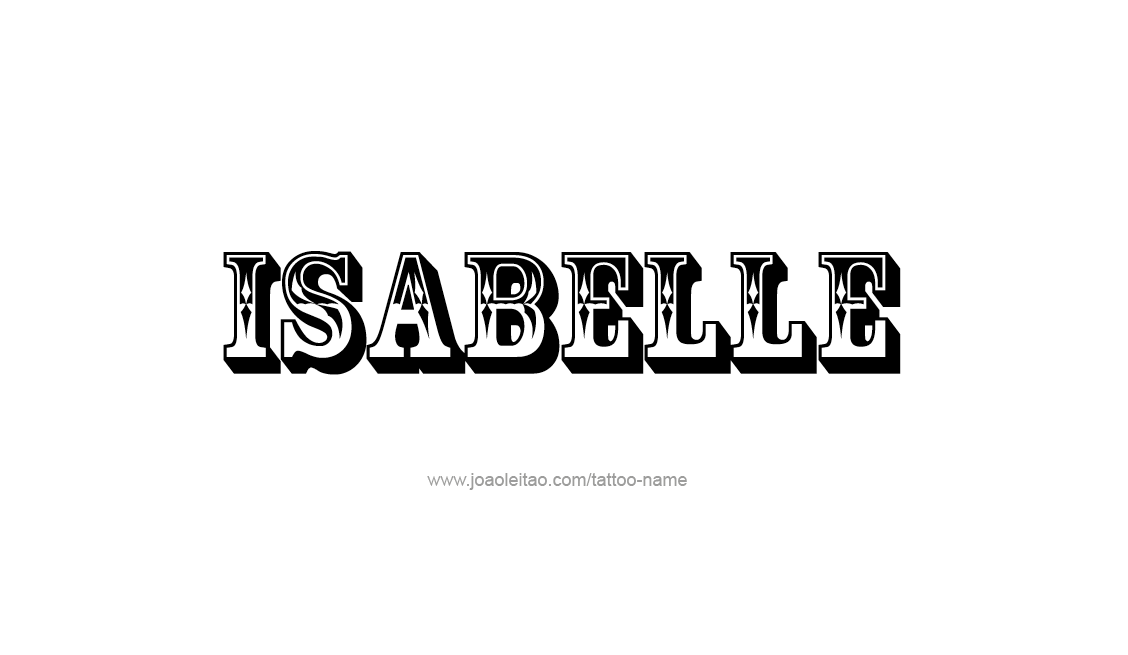 Tattoo Design Name Isabelle   