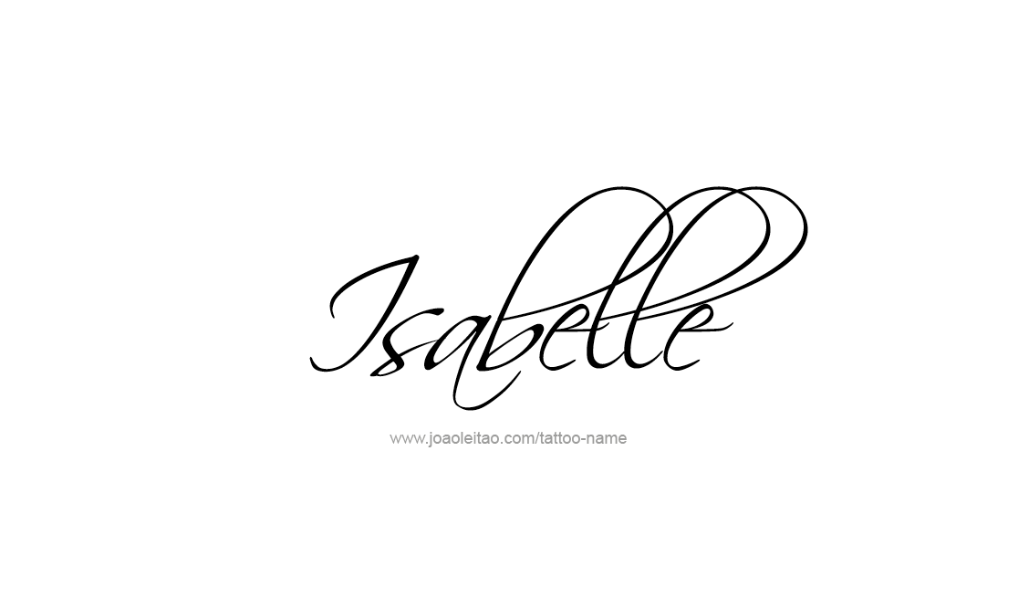 Tattoo Design Name Isabelle   