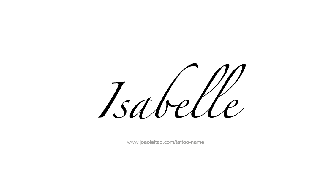 Tattoo Design Name Isabelle   