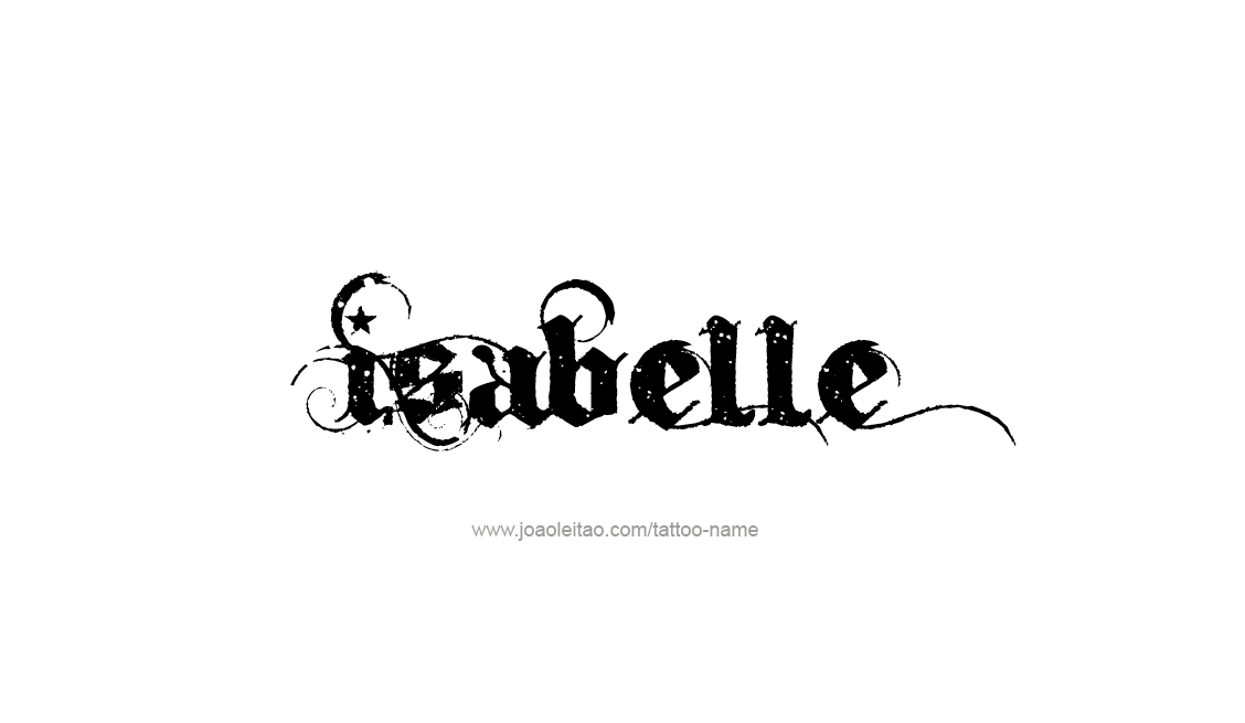 Tattoo Design Name Isabelle   