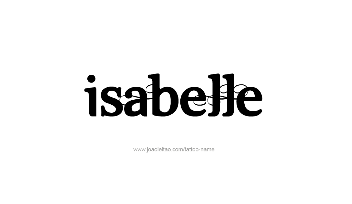 Tattoo Design Name Isabelle   