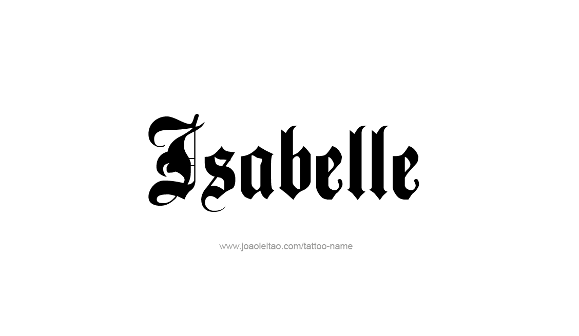 Tattoo Design Name Isabelle   