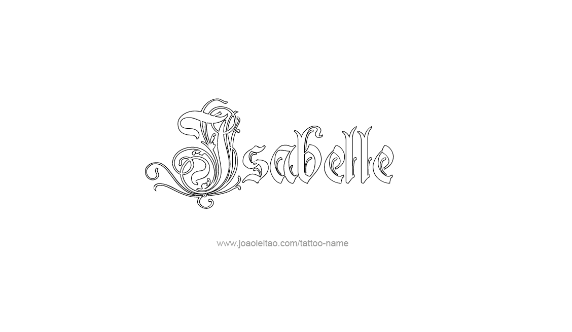 Tattoo Design Name Isabelle   