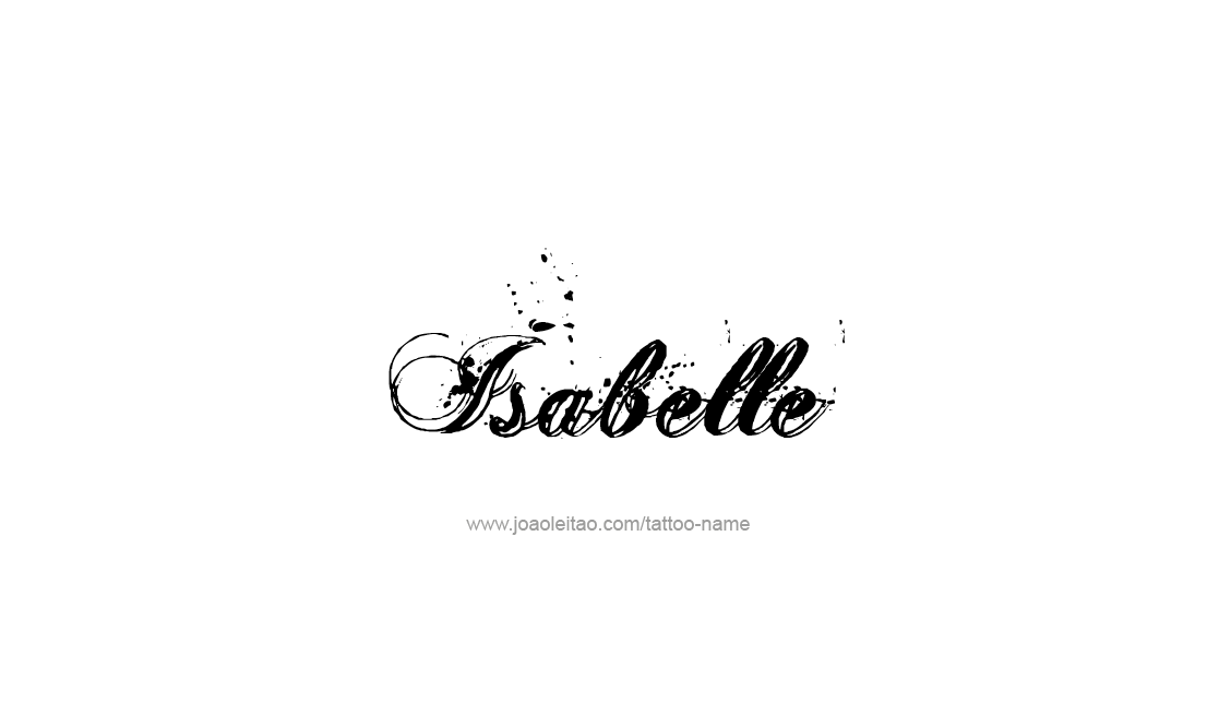 Tattoo Design Name Isabelle   