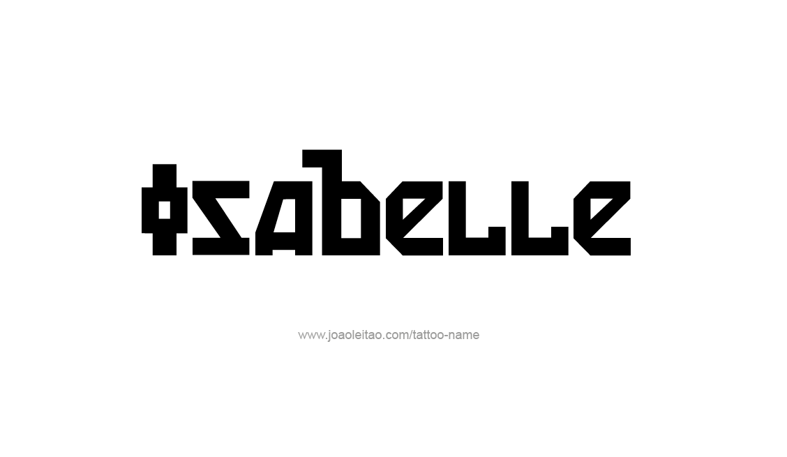 Tattoo Design Name Isabelle   