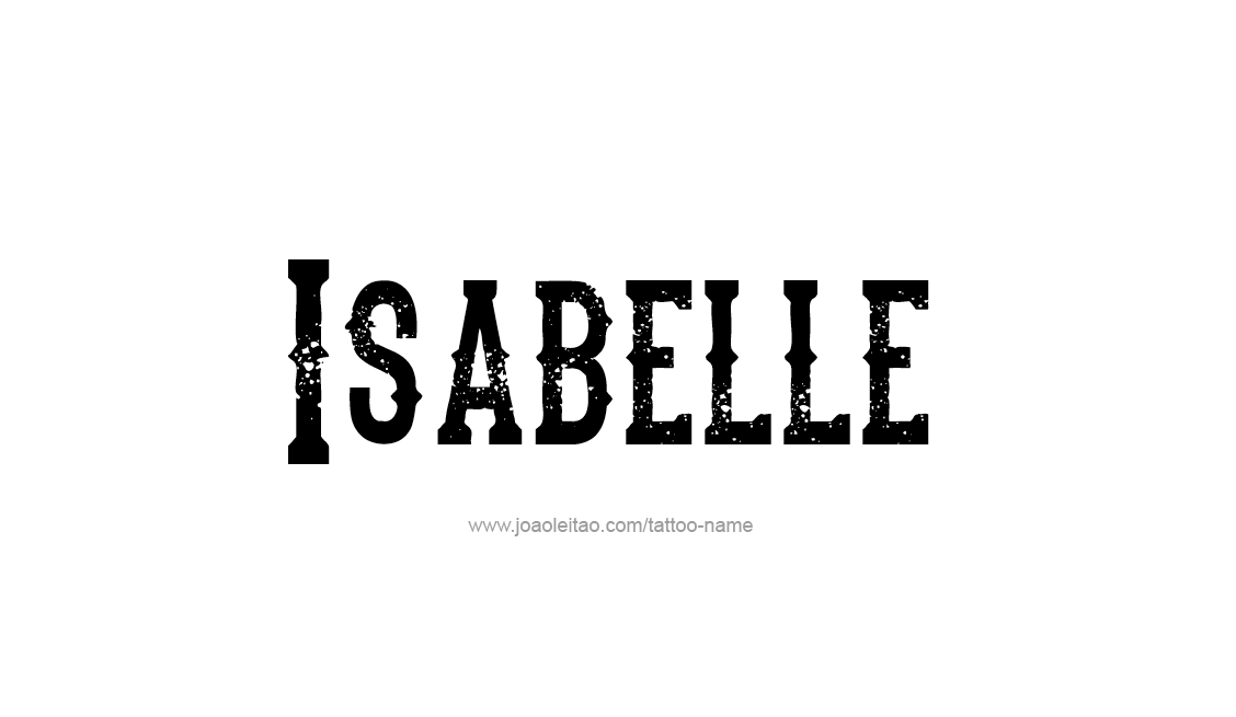 Tattoo Design Name Isabelle   