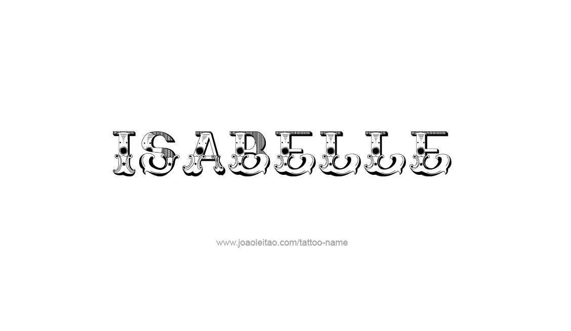 Tattoo Design Name Isabelle   