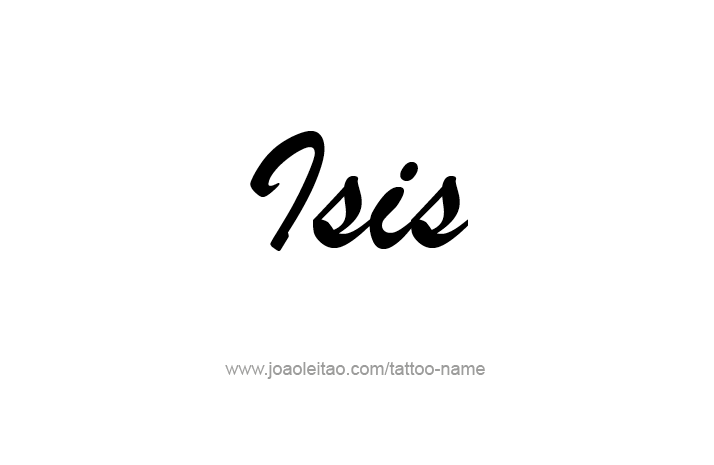 Tattoo Design Name Isis   