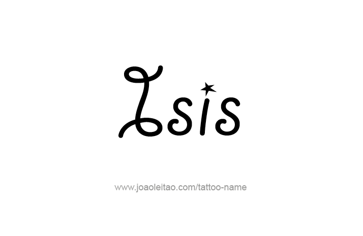 Tattoo Design Name Isis   