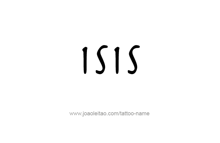 Tattoo Design Name Isis   