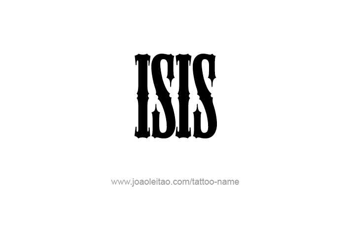 Tattoo Design Name Isis   