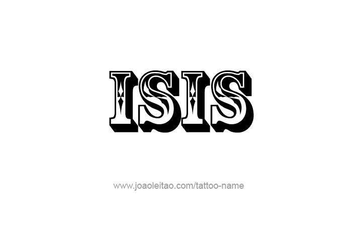 Tattoo Design Name Isis   