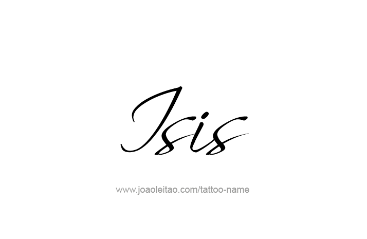 Tattoo Design Name Isis   