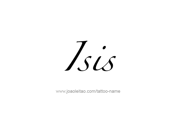 Tattoo Design Name Isis   