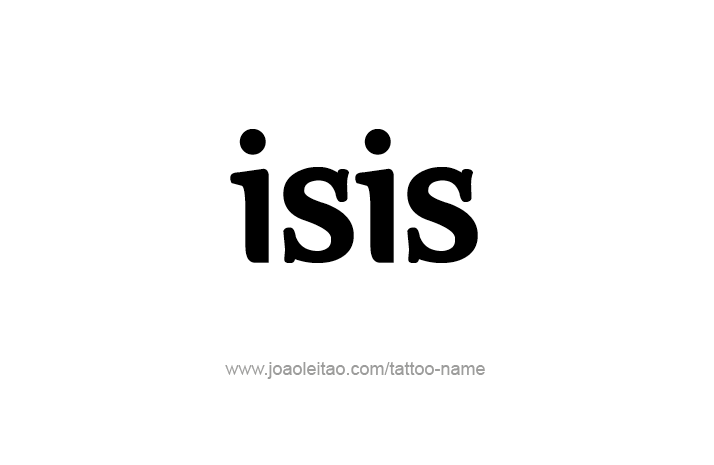 Tattoo Design Name Isis   